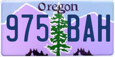 OR license plate 975BAH