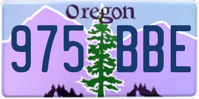 OR license plate 975BBE