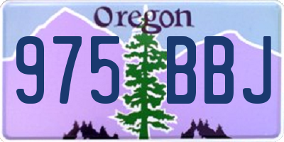 OR license plate 975BBJ