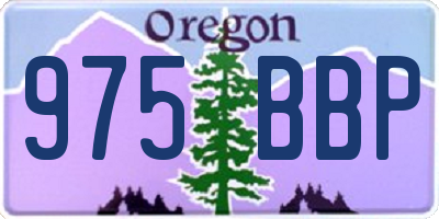 OR license plate 975BBP