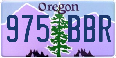 OR license plate 975BBR