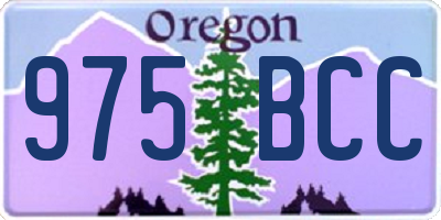OR license plate 975BCC