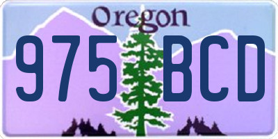 OR license plate 975BCD