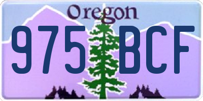 OR license plate 975BCF