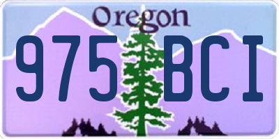 OR license plate 975BCI
