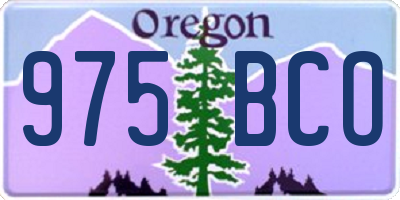 OR license plate 975BCO