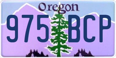 OR license plate 975BCP