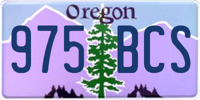 OR license plate 975BCS