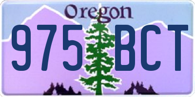 OR license plate 975BCT