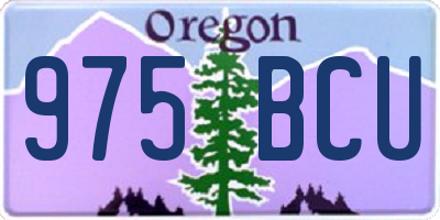 OR license plate 975BCU