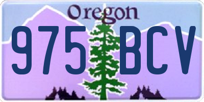 OR license plate 975BCV