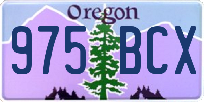 OR license plate 975BCX