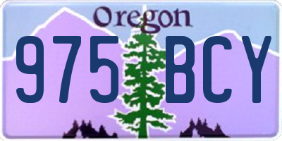 OR license plate 975BCY