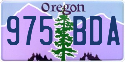 OR license plate 975BDA