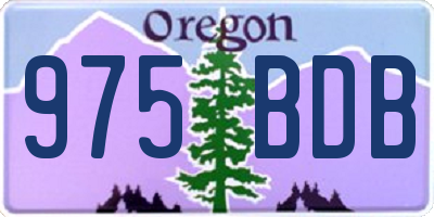 OR license plate 975BDB