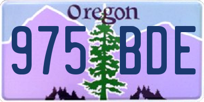 OR license plate 975BDE