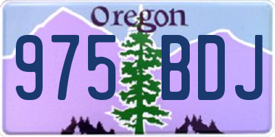 OR license plate 975BDJ