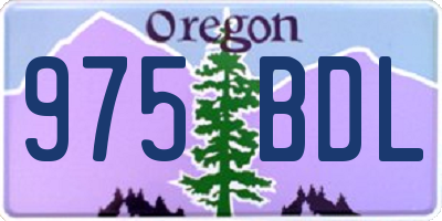 OR license plate 975BDL