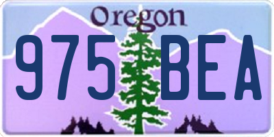 OR license plate 975BEA
