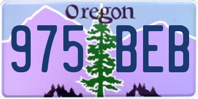 OR license plate 975BEB