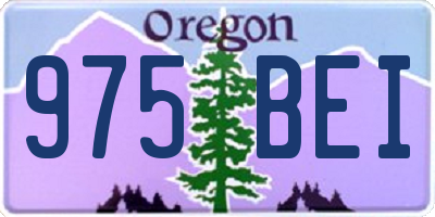 OR license plate 975BEI