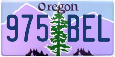 OR license plate 975BEL