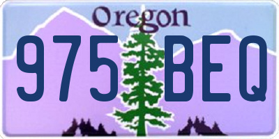 OR license plate 975BEQ