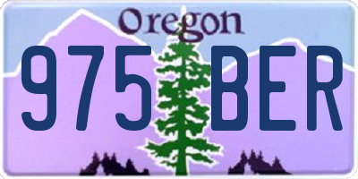 OR license plate 975BER