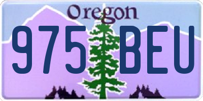 OR license plate 975BEU