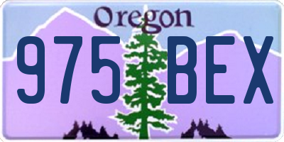 OR license plate 975BEX
