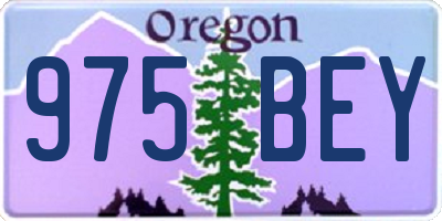 OR license plate 975BEY
