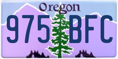 OR license plate 975BFC