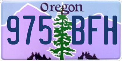 OR license plate 975BFH