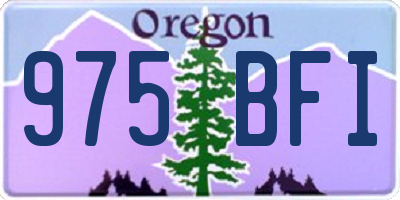 OR license plate 975BFI