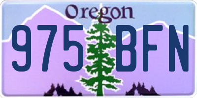 OR license plate 975BFN