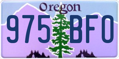 OR license plate 975BFO
