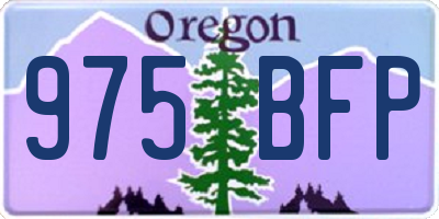 OR license plate 975BFP