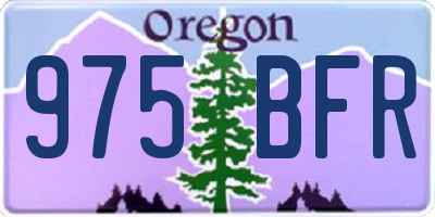 OR license plate 975BFR