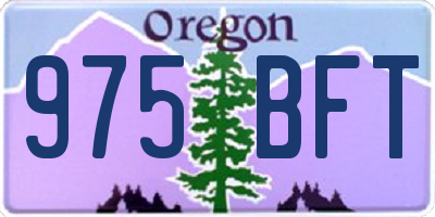 OR license plate 975BFT