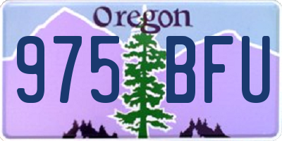 OR license plate 975BFU