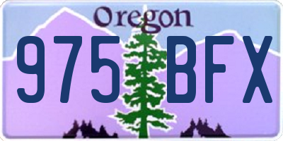 OR license plate 975BFX