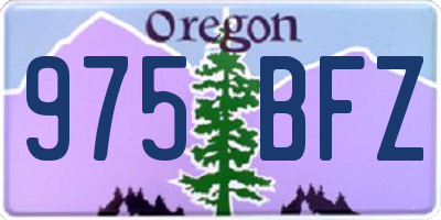 OR license plate 975BFZ