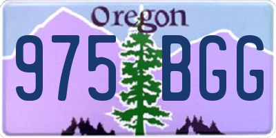 OR license plate 975BGG