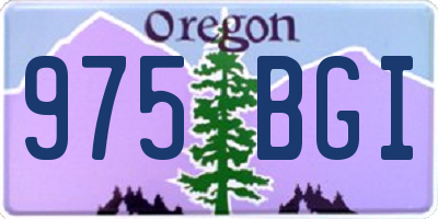 OR license plate 975BGI