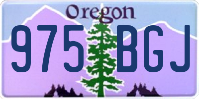OR license plate 975BGJ