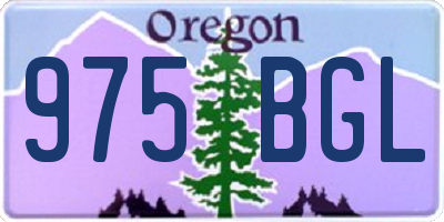 OR license plate 975BGL