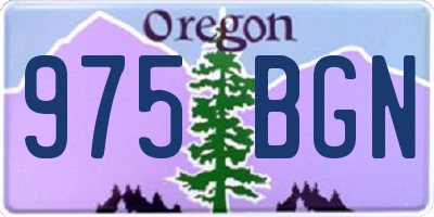 OR license plate 975BGN