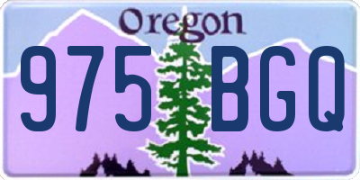 OR license plate 975BGQ