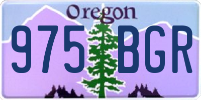 OR license plate 975BGR
