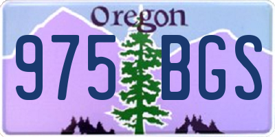 OR license plate 975BGS